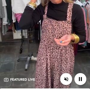 Cheetah Print Bib Overalls